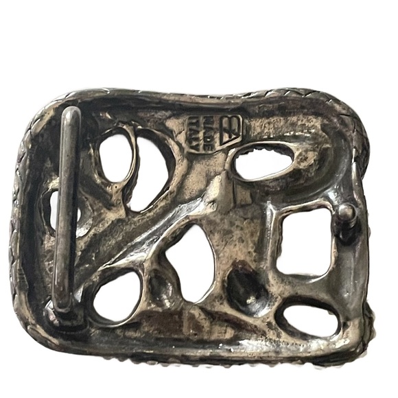 Elliot Rhodes Italy Rhinestone Snake Belt Buckle Unisex READ - Picture 2 of 6